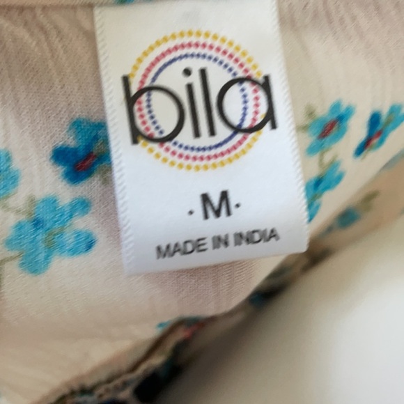 BILA BOHO GYPSY FLORAL TASSEL JESSICA TANK TOP MED - Picture 8 of 9